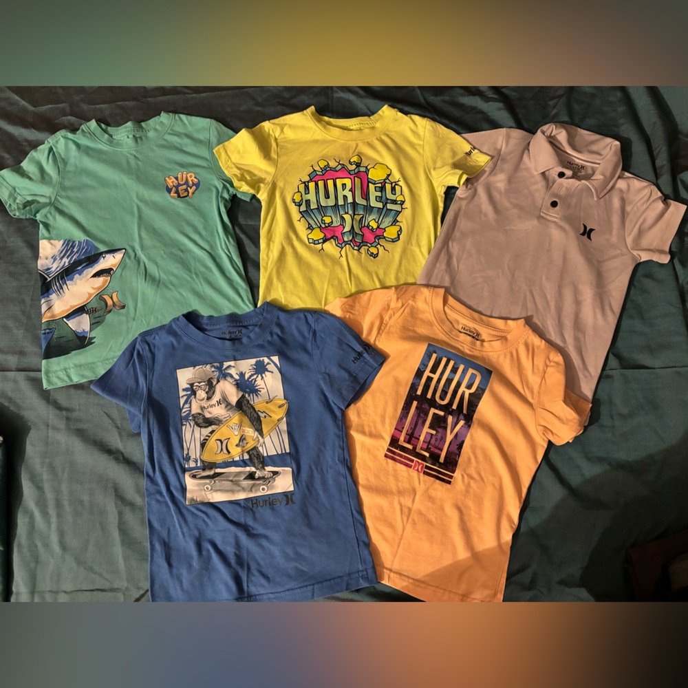 Boys Size 5 & 6 Hurley Tshirt Bundle